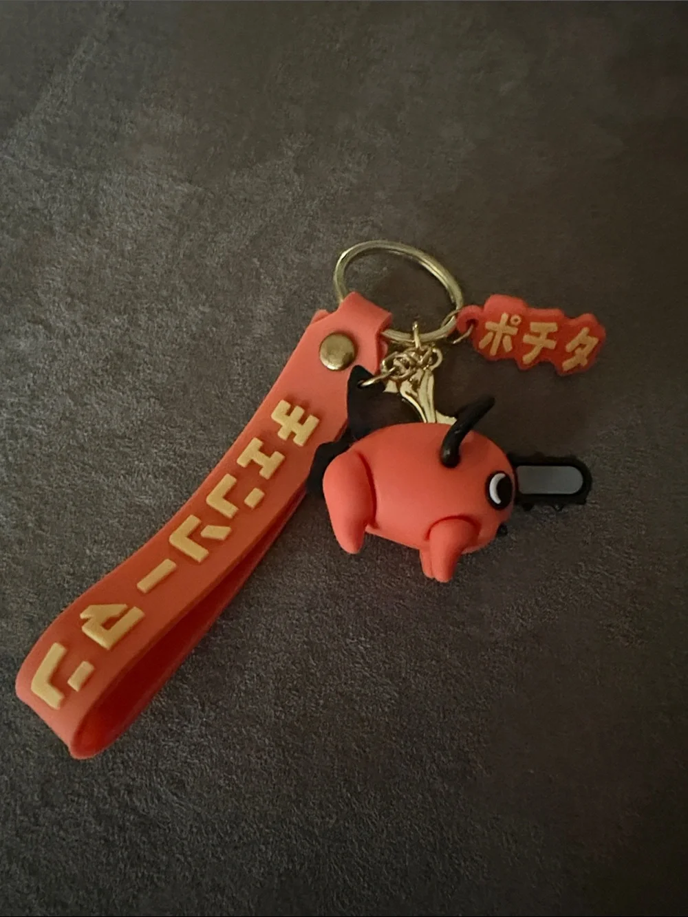 Orange Mini Cute Keychain Charm with Strap B16